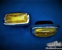 pair bumper fog lamps, new old stock