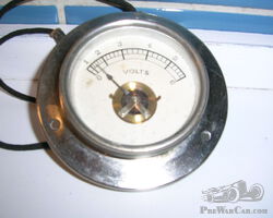 Voltmeter for very old French car.