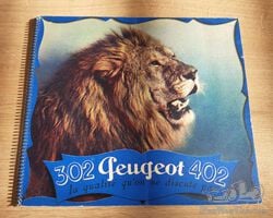 Peugeot 302 & 402 brochure - dépliant - Prospekt