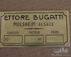 Bugatti Number Plate