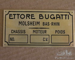 Bugatti Number Plate
