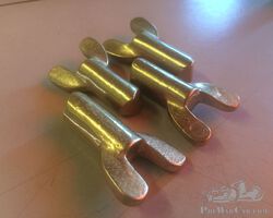 4 brake adjuster nut in brass alvis riley bentley lagonda austin seven