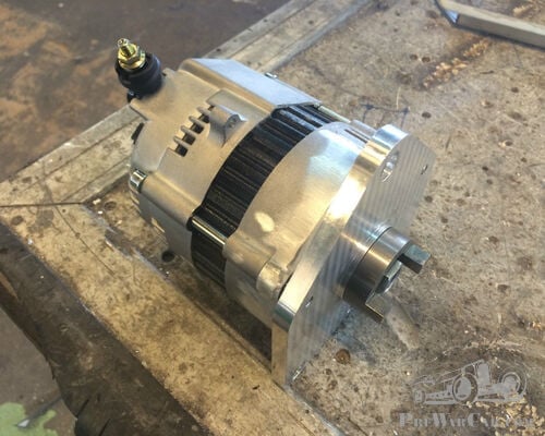 Riley 9 hp or 12/4 14/6 en 15/6 PreWar Alternator replacement for Rotax Dynamo.