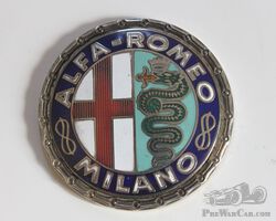 Pre War Alfa Romeo Radiator Badge