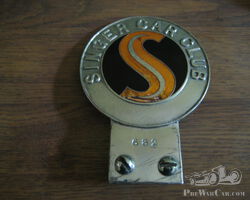 Pre War Singer Car Club Owners Badge member Number 682