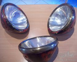 GALLAY headlights made in Zwitserland . Amilcar, Salmson, Cyclecar, Funtional ready to use.