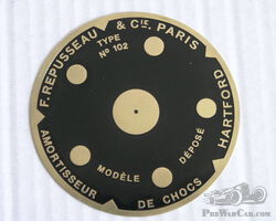 Hartford Shock Absorber Brass Plate