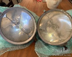 23,5cm unrestored pair of Marchal headlights