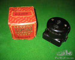 Lucas New Old Stock Boxed 4 Cylinder Distributor Cap 400316