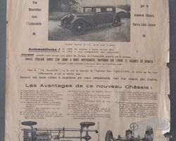 Automobiles Harris Léon Laisne sales sheet