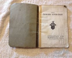 Packard super eight hand and maintenance book