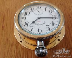 Brass fire wall clock