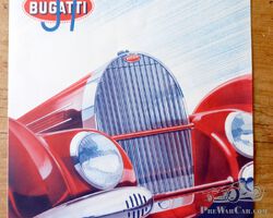 1939 Bugatti Type 57 sales brochure - dépliant