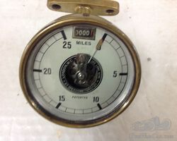 A T veteran car speedometer