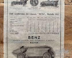 Benz sales sheet 1912