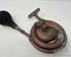 Early Vintage “French Horn” Pattern Brass Motor-Horn c1910