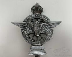 Civil Service Motoring Association Car Badge c1930s