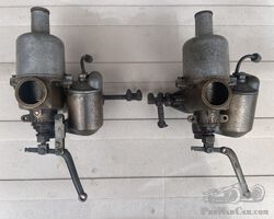 Twin Bronze SU Carburettors