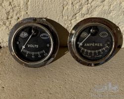 Sifam ammeter + voltmeter (rare black face !)