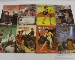 1944 Motor Age Magazines: 8 Issues: Great Ads