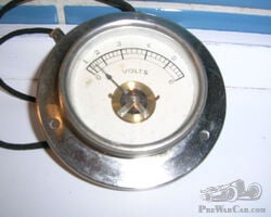 Voltmeter for old French and other cars.