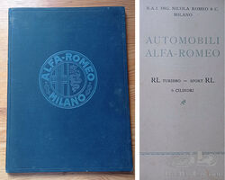 1924 Alfa Romeo RL Turismo & RL Sport owners manual