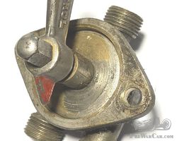 Brass fuel selector tap