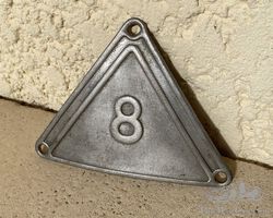 Citroen Rosalie 8 rear fender badge