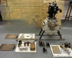 1903 engine complete 8HP, plus various De Dion parts, and Automobilia