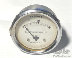 Lansing Bagnall 0-15a amp gauge