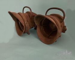 fari in ottone per auto/carrozza primi 1900