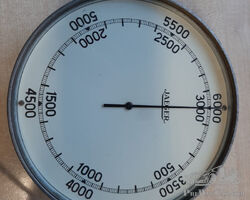 1920's Genuine Jaeger Aero engine hydroplane tachometer 7" dial