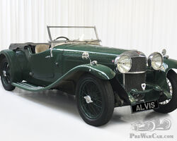 1933 ALVIS SPEED 20 SA Four Seater Tourer By Cross and Ellis