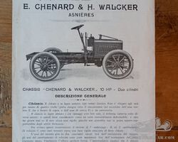 E. Chenard & H. Walcker sales brochure / A. Fusi & C. Milano