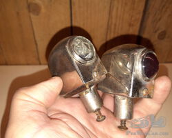 Two vintage tail lights