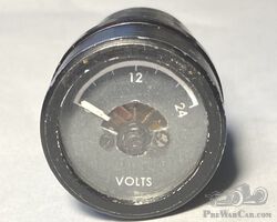 Miniature aircraft volt gauge