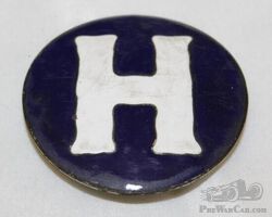 Hupmobile Motor Car Co Radiator Emblem Badge