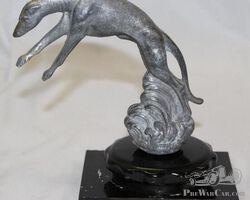 Leaping Dog Radiator Mascot Hood Ornament