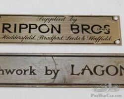 Lagonda & Rippon Bros Bodytag Emblems