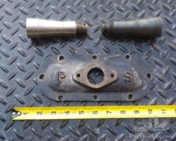 1910'ish Palmer Singer Cylinder Block/Water Manifold Plate and Tapered Studs