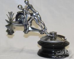 Action Twins Motion Radiator Mascot Hood Ornament Accessory