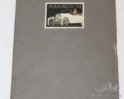 1917 Marmon Motor Car Co Model 34 Sales Brochure Book