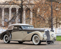 1938 Delage D8 120 Cabriolet by Vanvooren | Artcurial | Salon Rétromobile 2023