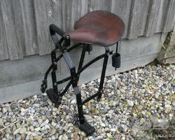 Seat for early motorcycle