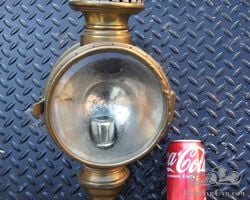 Very Large Brass Head or Side Lamp European c. 1900-1905
