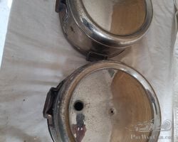 Pair of large American headlights , early 1920s