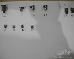 Selection of flip top oilers and parts