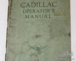 1933 Cadillac V-12 Motor Car Co Operators Manual Book