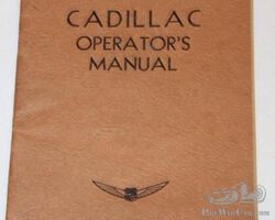 1935-1936 Cadillac Motor Car Co Operators Manual Book