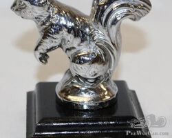 Standing Squirrel Radiator Mascot Hood Ornament by Lejeune